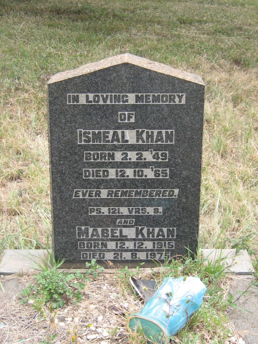 KHAN Ismeal 1949-1965 &amp; Mabel 1915-1975