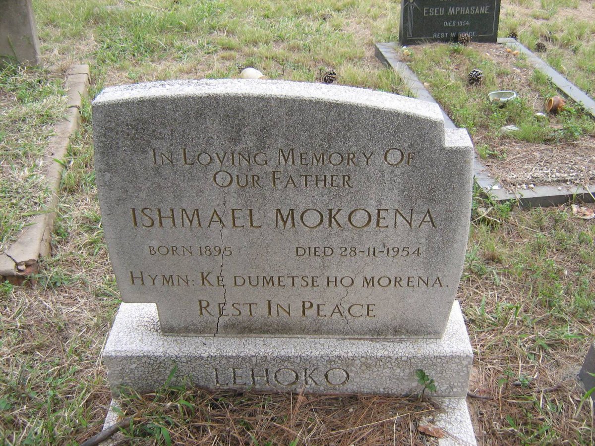 LEHOKO Ishmael Mokoena 1895-1954