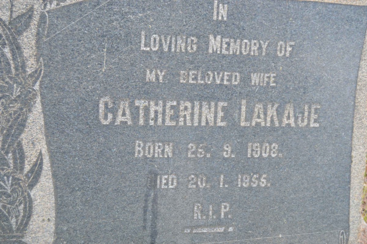 LAKAJE Catherine 1908-1956