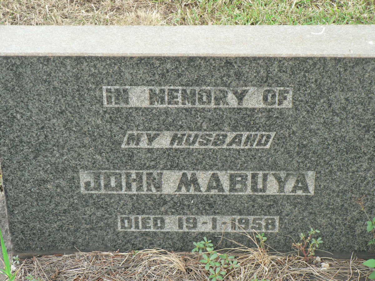 MABUYA John -1958