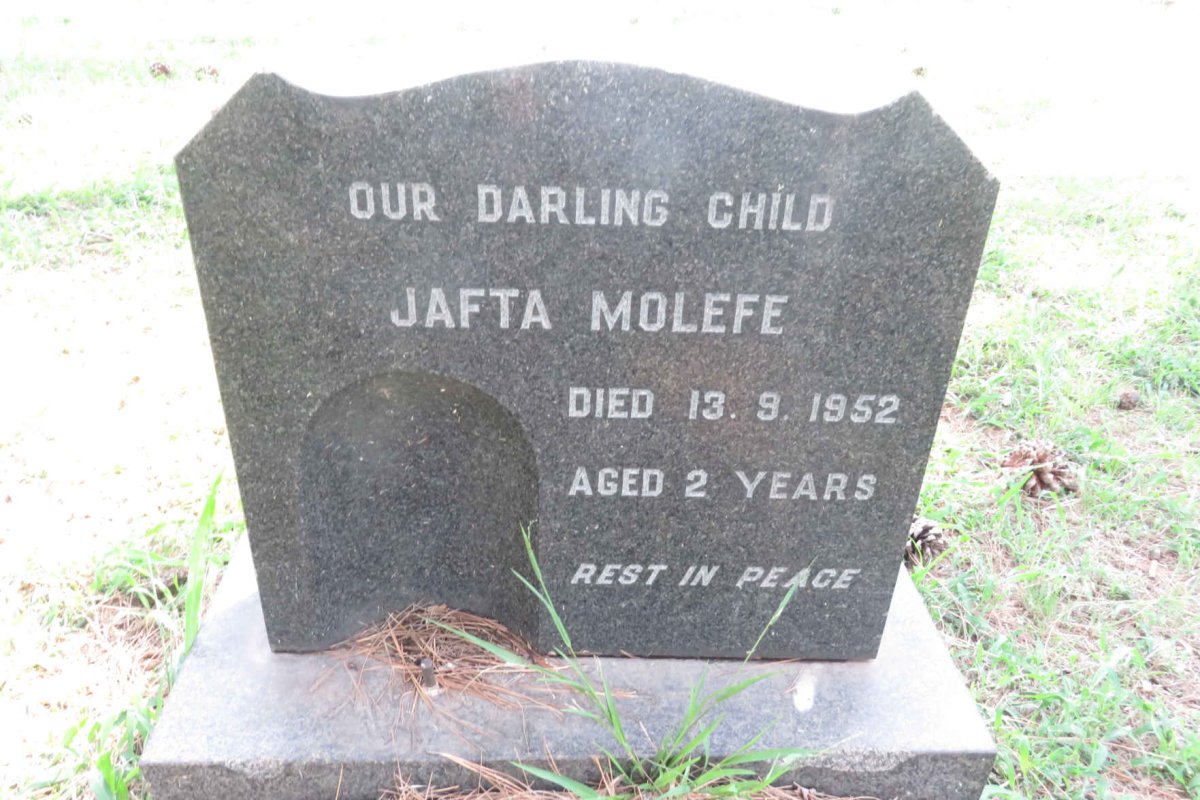 MOLEFE Jafta -1952