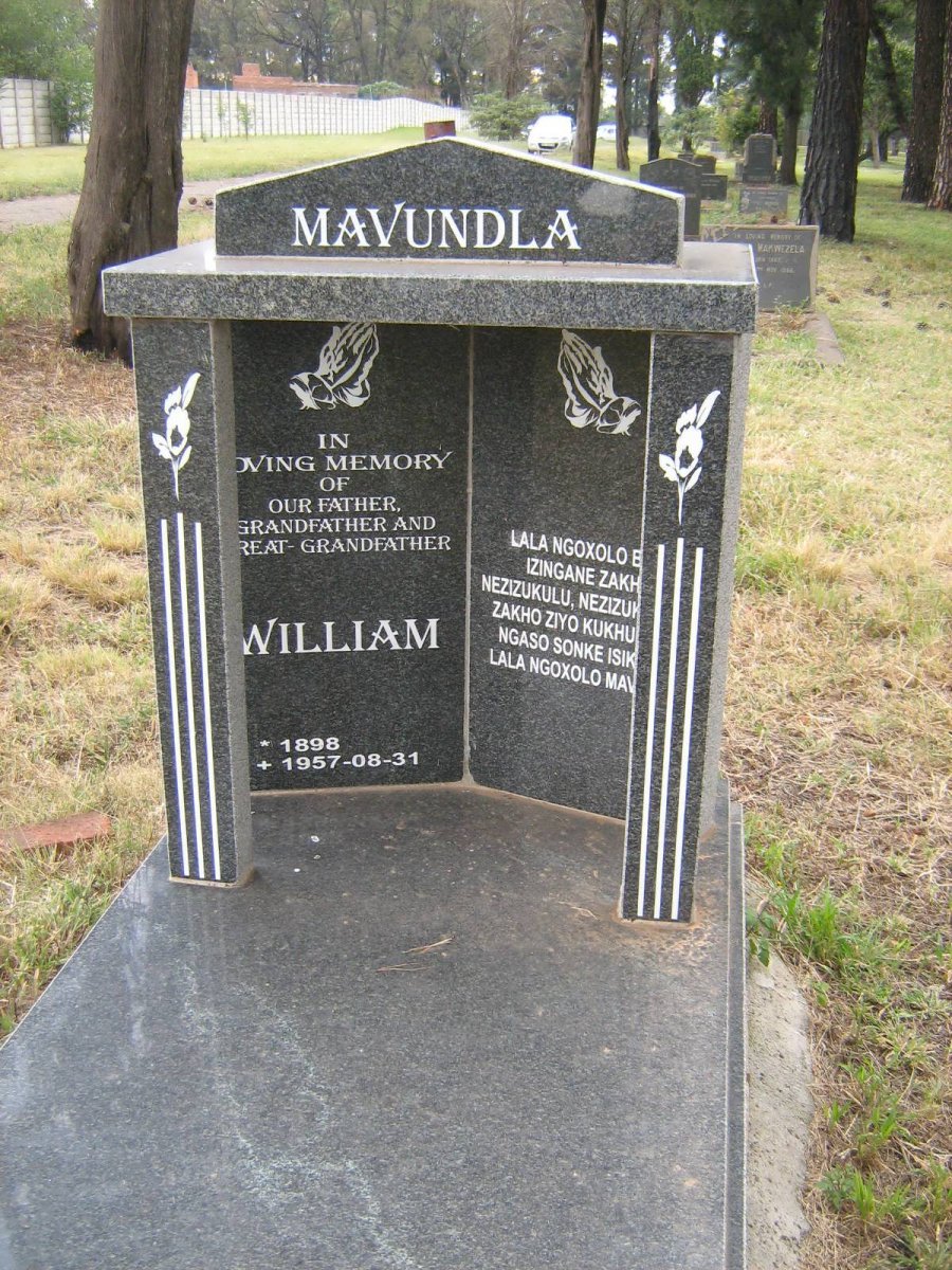 MAVUNDLA William 1898-1957