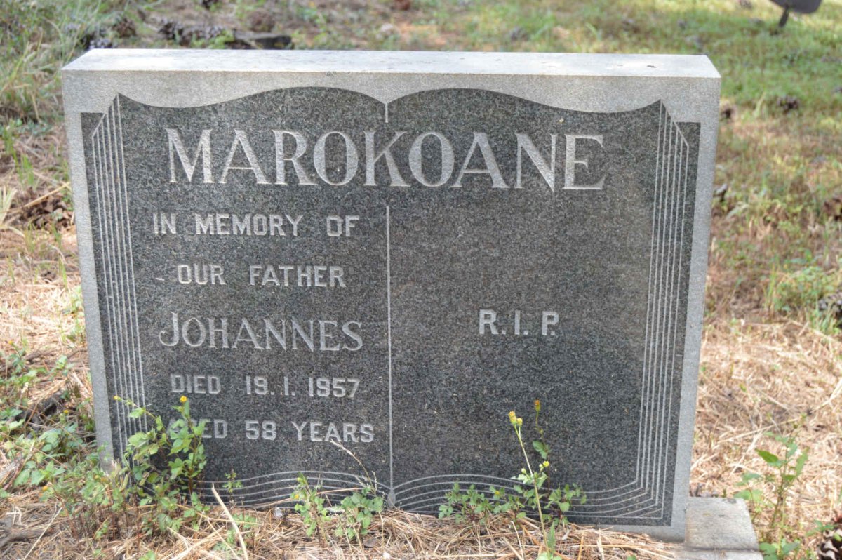MAROKOANE Johannes -1957