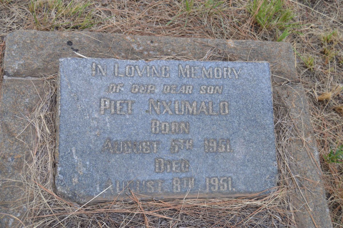 NXUMALO Piet 1951-1951