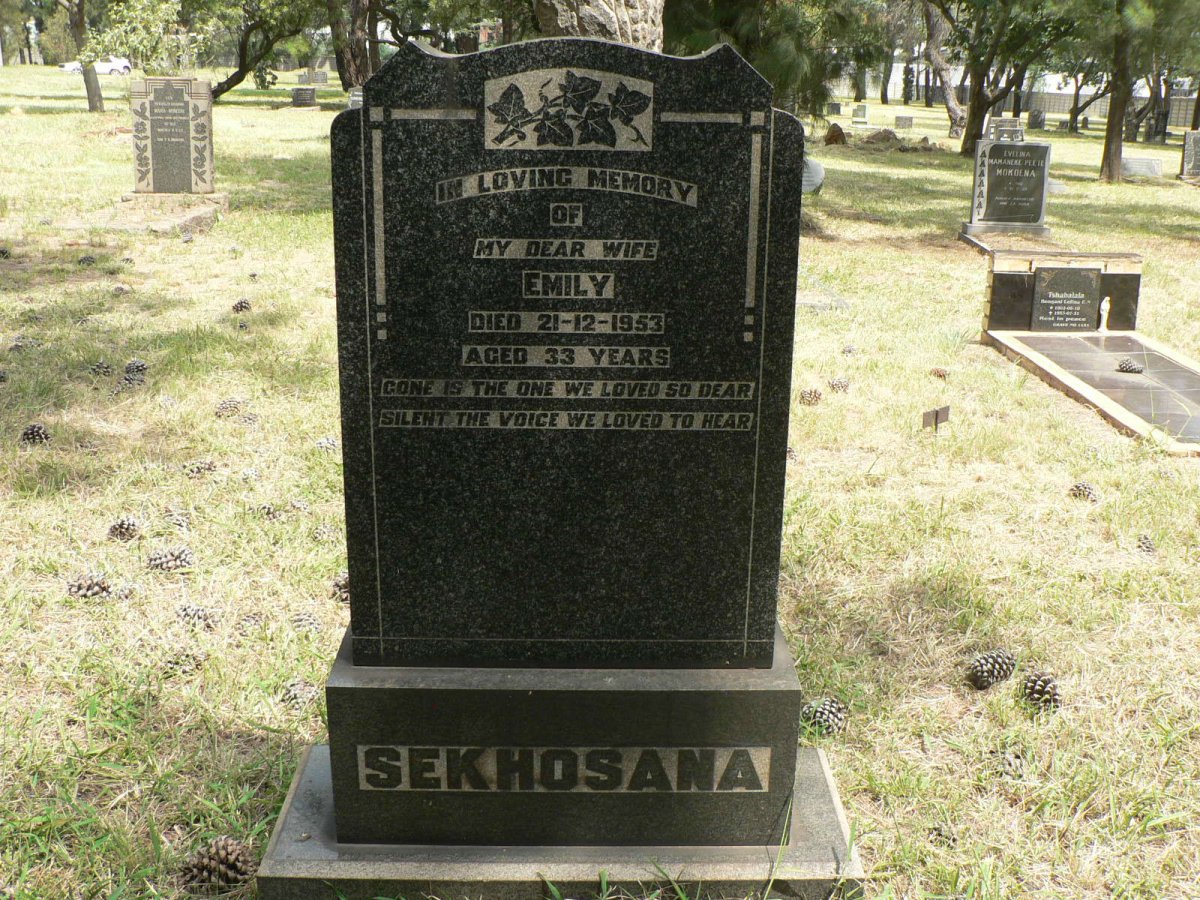 SEKHOSANA Emily -1953