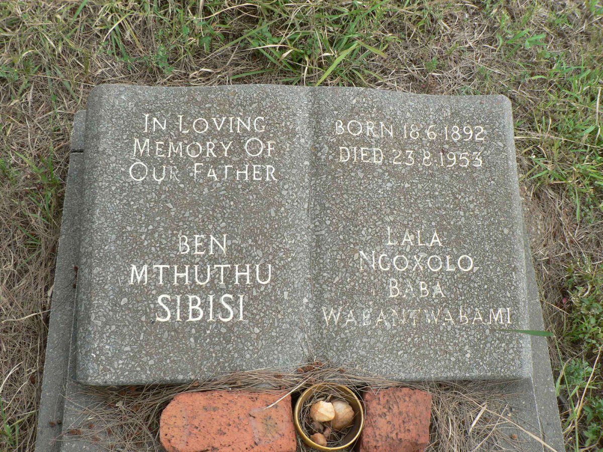 SIBISI Ben Mthuthu 1892-1953
