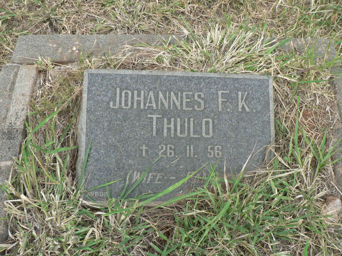 THULO Johannes F.K. -1956