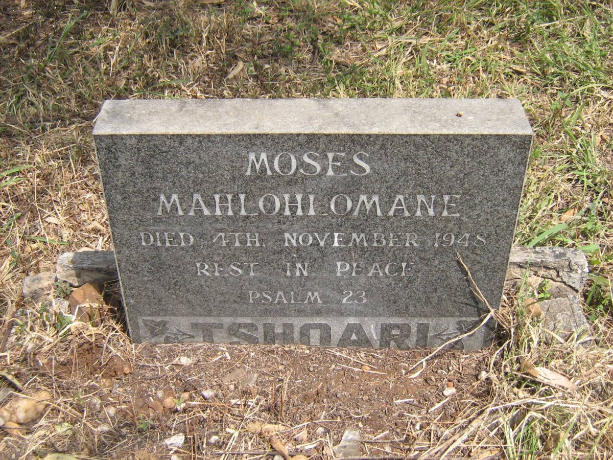 TSHOARI Moses Mahlohlomane -1948