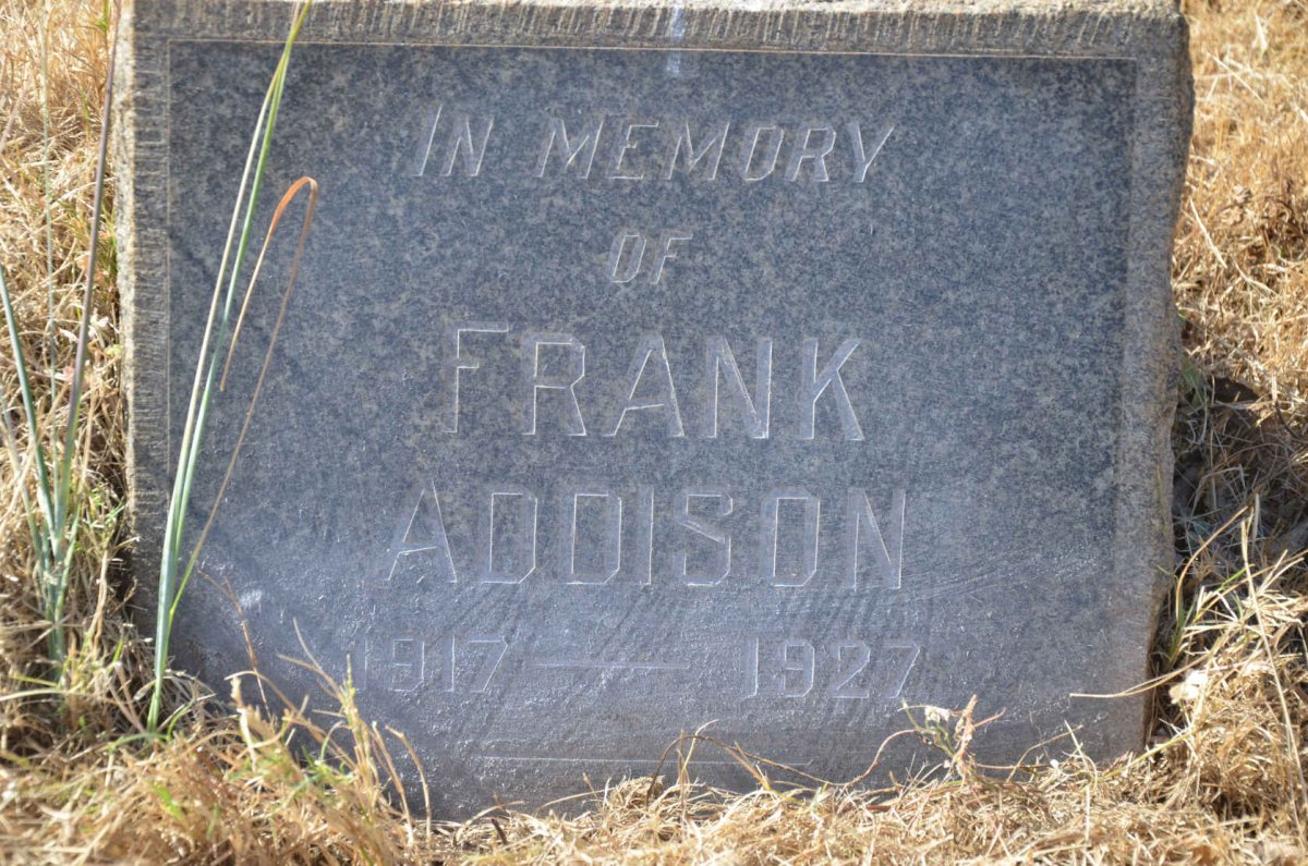 ADDISON Frank 1917-1927