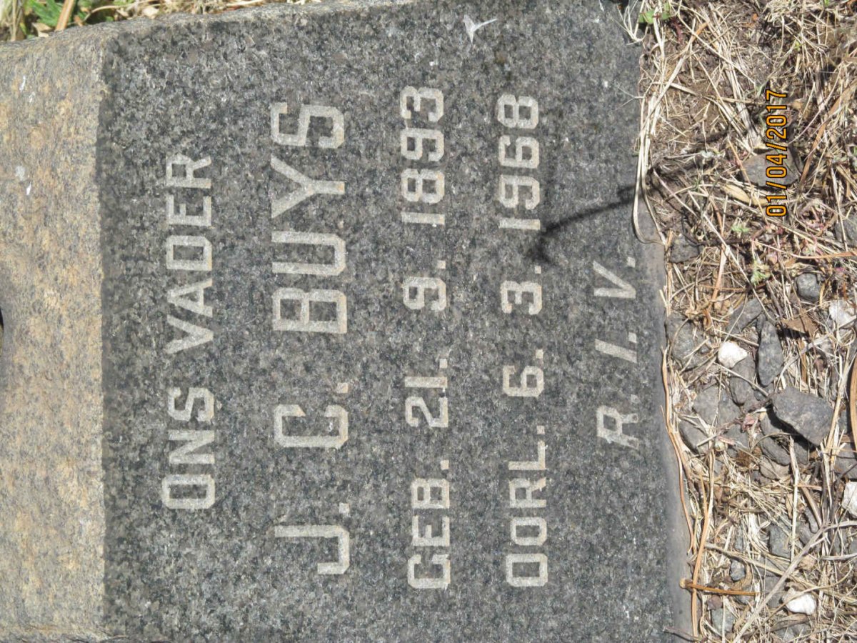 BUYS J.C. 1893-1968