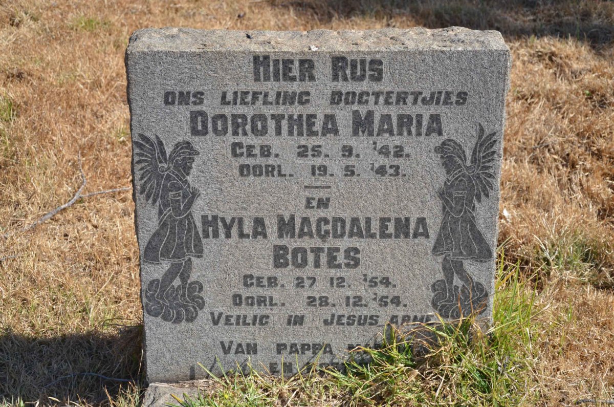 BOTES Dorothea Maria 1942-1943 :: BOTES Hyla Magdalena 1954-1954