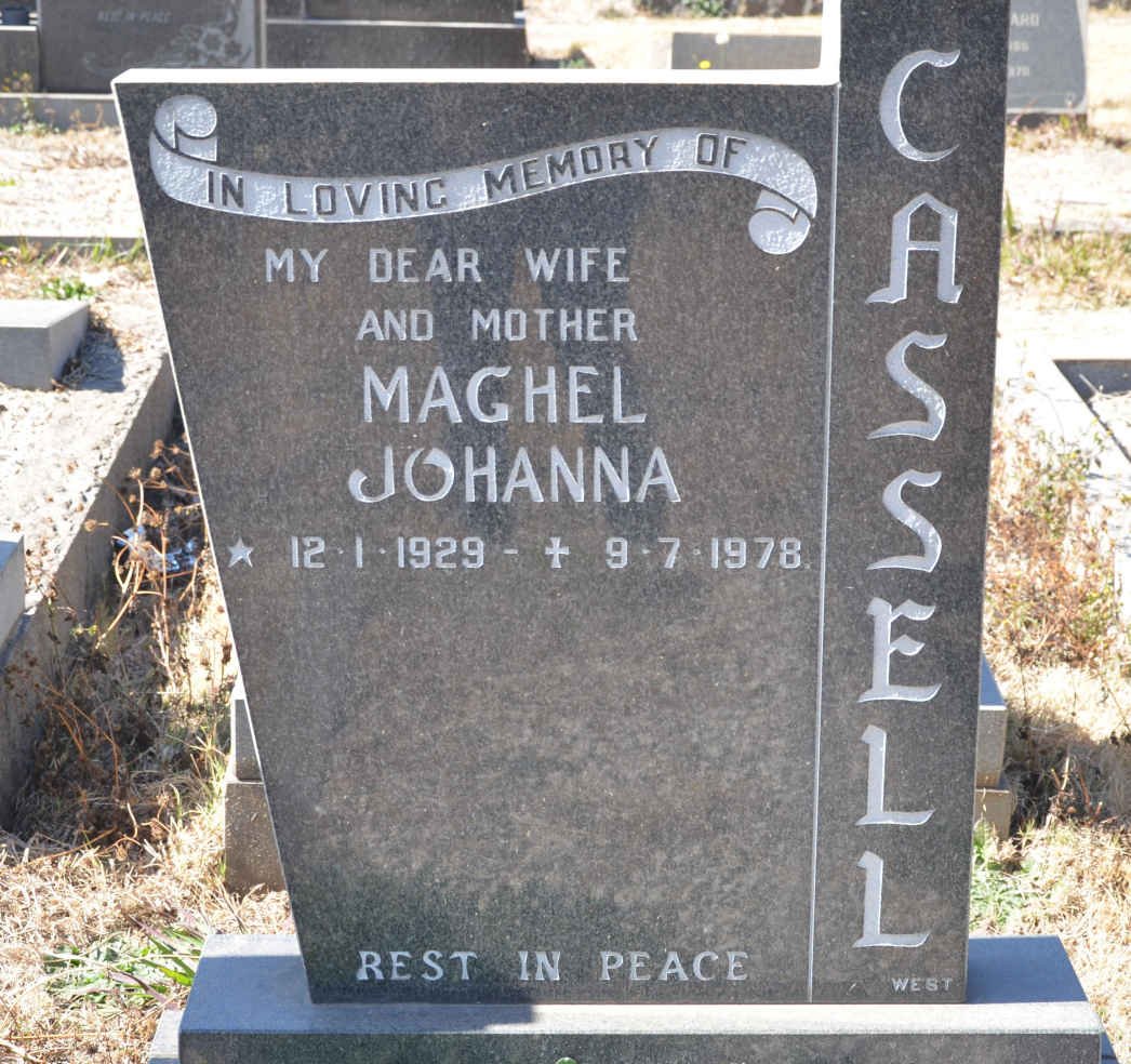 CASSELL Maghel Johanna 1929-1978