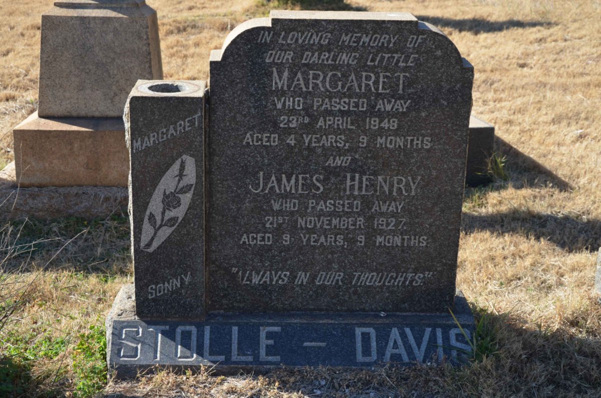 DAVIS James Henry, STOLLE -1927 :: STOLLE-DAVIS Margaret -1948