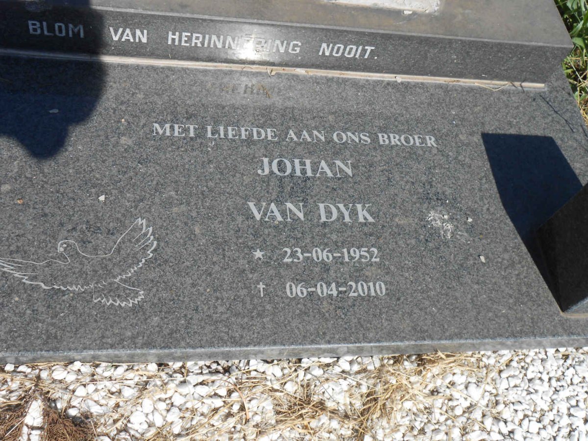DYK Johan, van 1952-2010