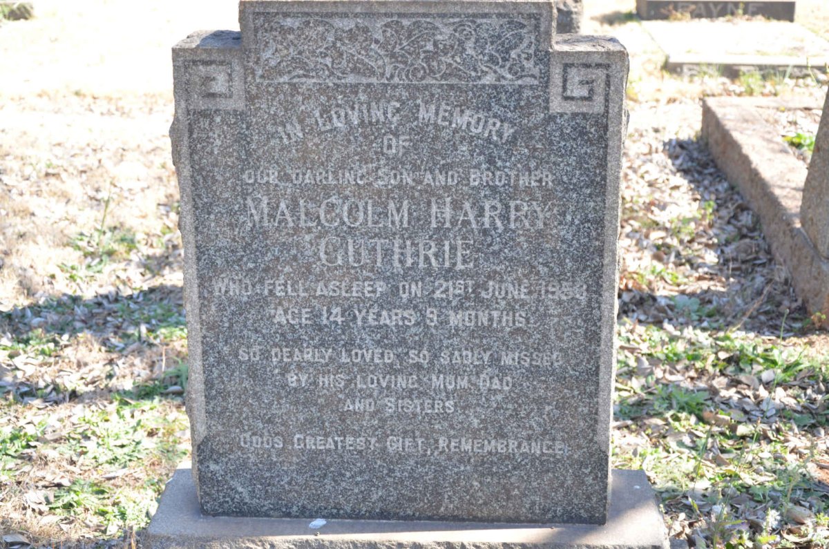 GUTHRIE Malcolm Harry -1953
