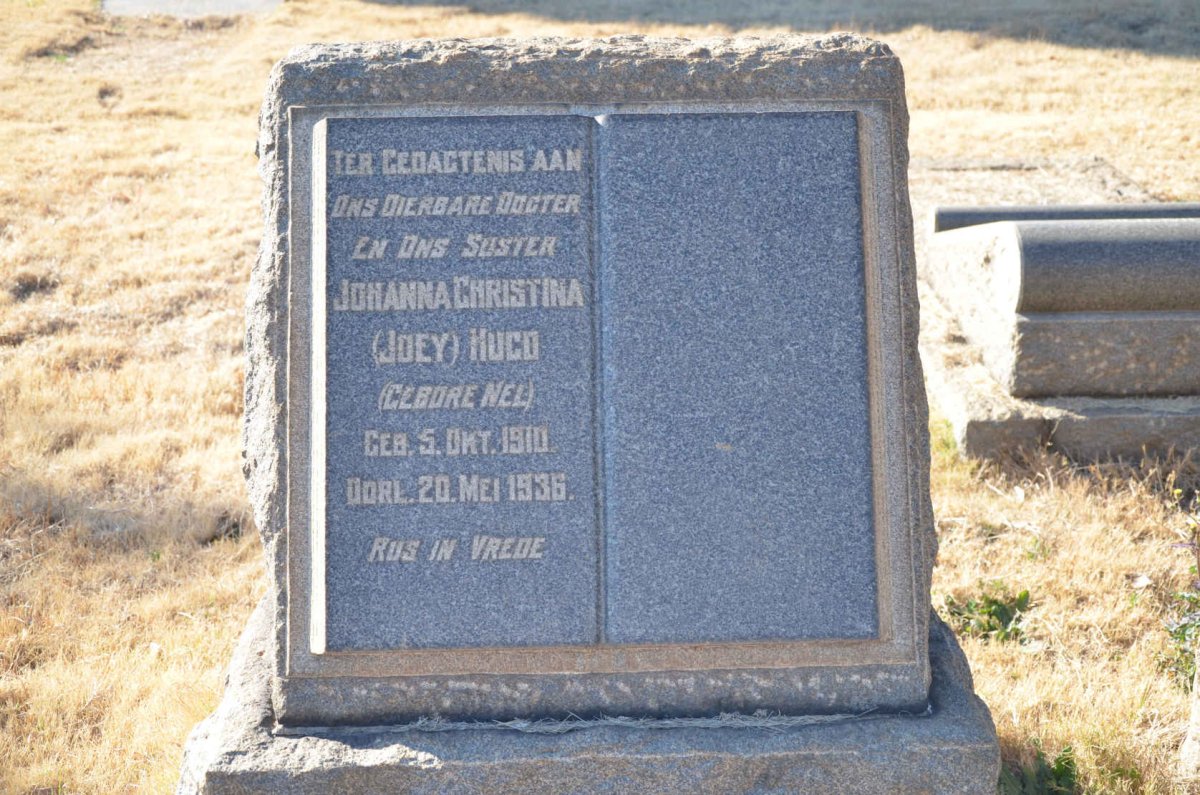 HUGO Johanna Christina nee NEL 1910-1936