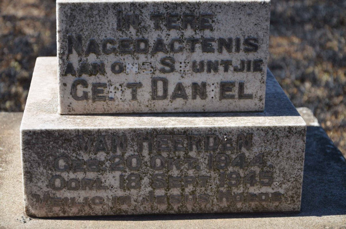 HEERDEN Gert Daniel, van 1944-1945