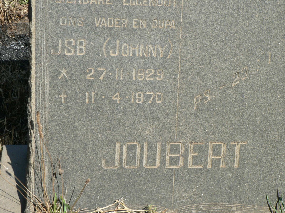 JOUBERT J.S.B. 1929-1970