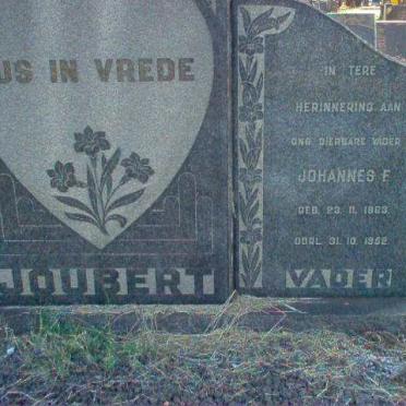 JOUBERT Johannes F. 1903-1952