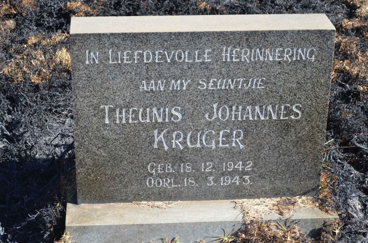 KRUGER Theunis Johannes 1942-1943