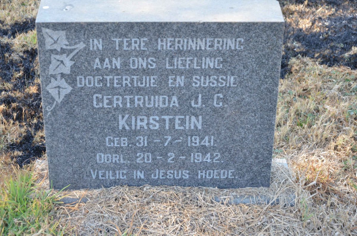 KIRSTEIN Gertruida J.C. 1941-1942