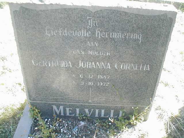 MELVILLE Gertruida Johanna Cornelia 1887-1972