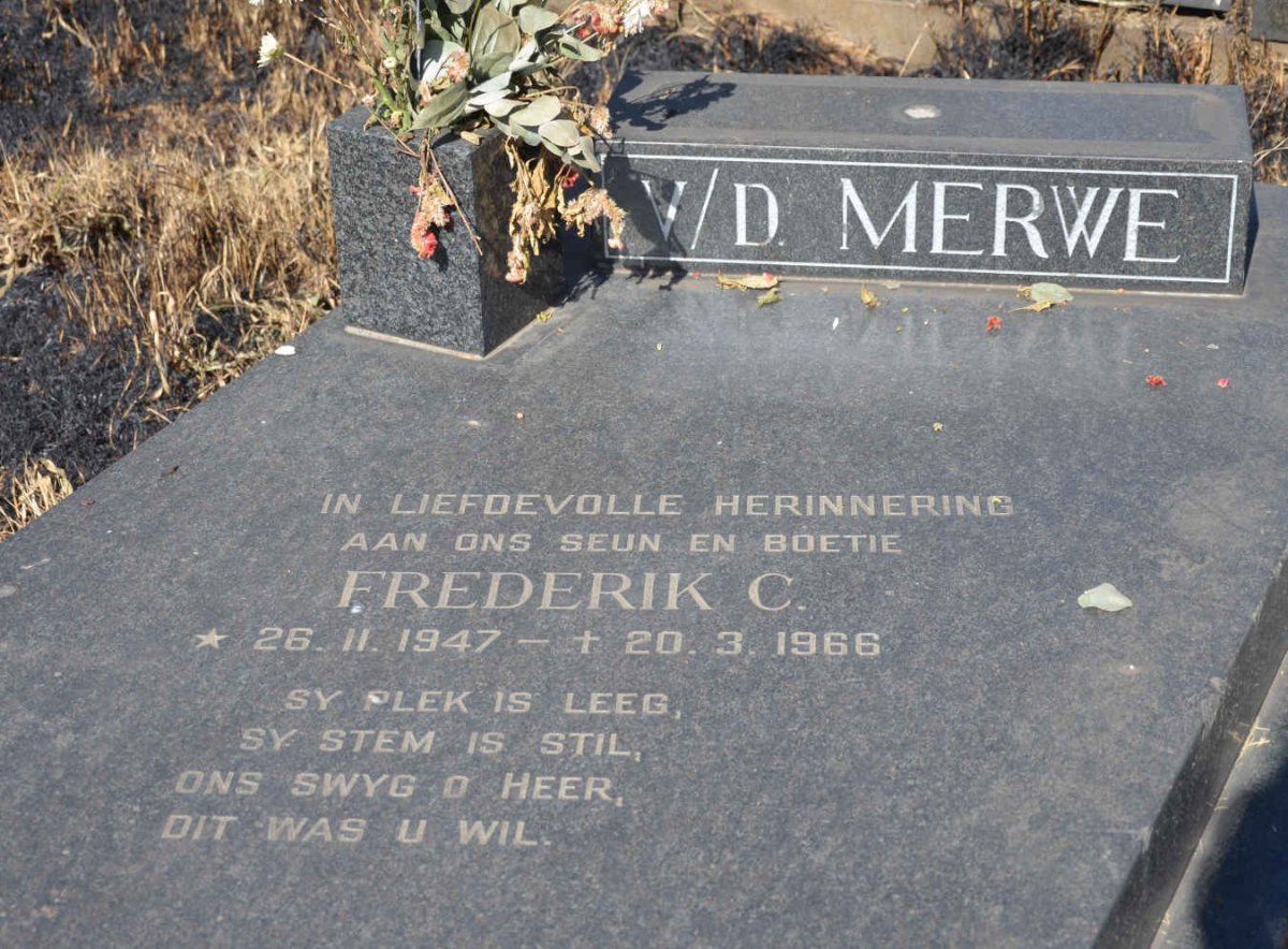 MERWE Frederik C., v.d. 1947-1966