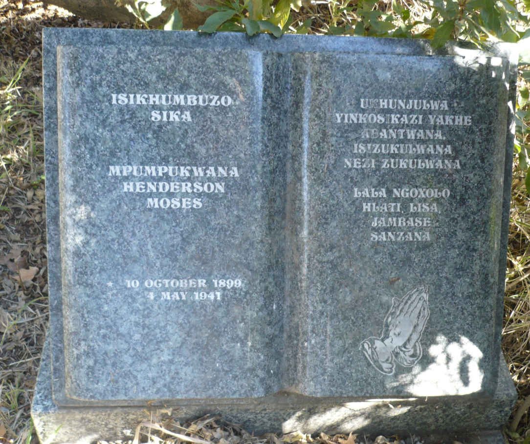 MPUMPUKWANA Henderson Moses 1899-1941