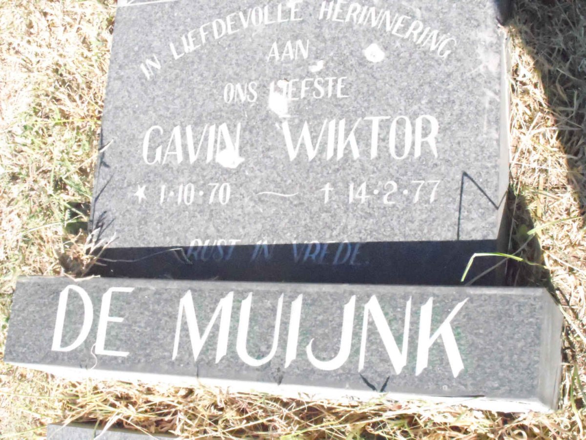 MUIJNK Gavin Wiktor, de 1970-1977