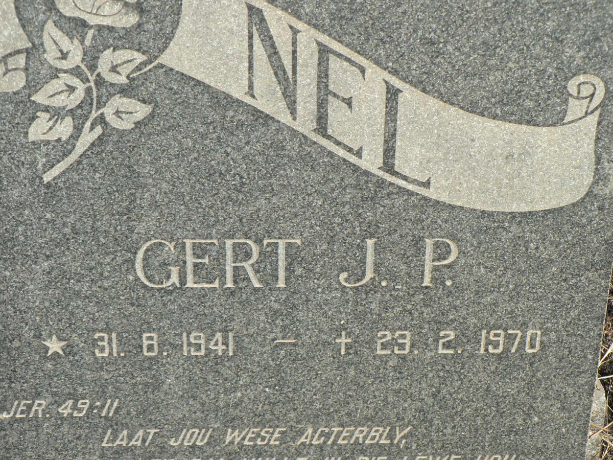 NEL Gert J.P. 1941-1970
