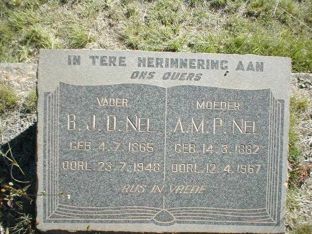 NEL B.J.D. 1865-1948 &amp; A.M.P. 1882-1967