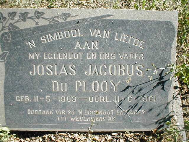 PLOOY Josias Jacobus, du 1903-1961