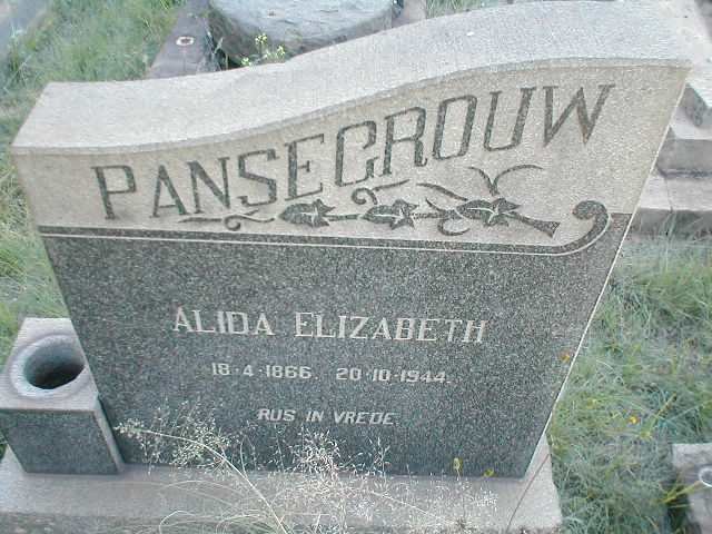 PANSEGROUW Alida Elizabeth 1866-1944