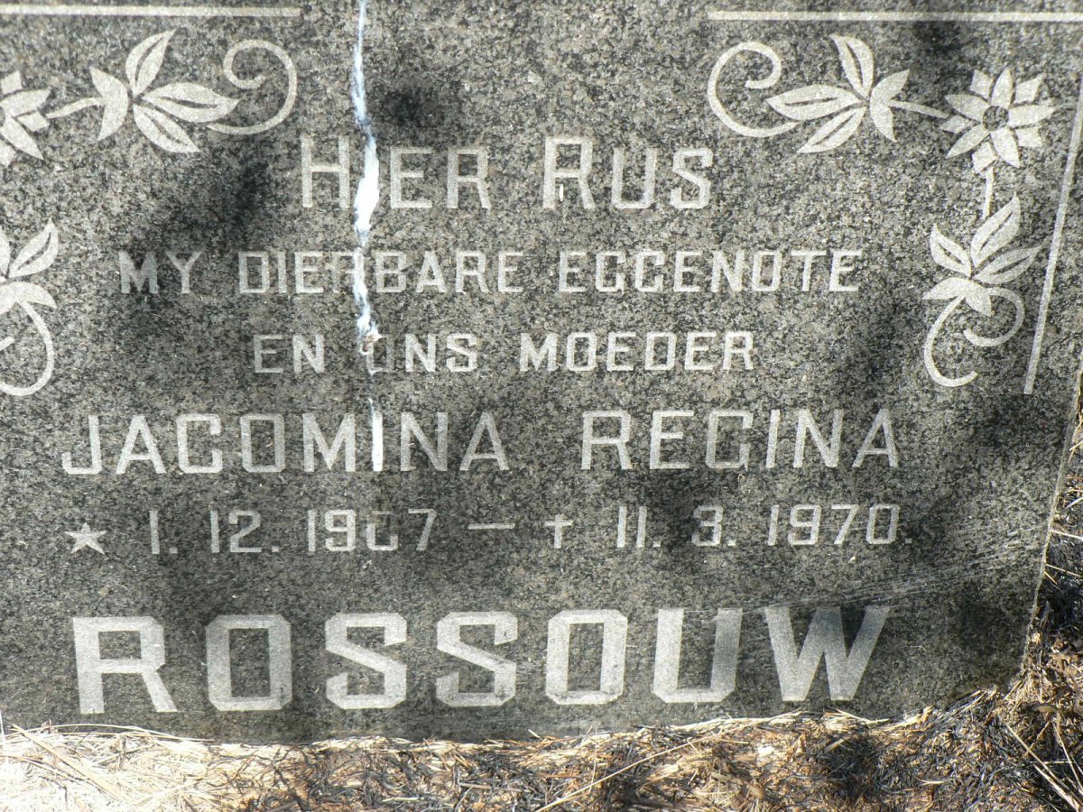 ROSSOUW Jacomina Regina 1907-1970