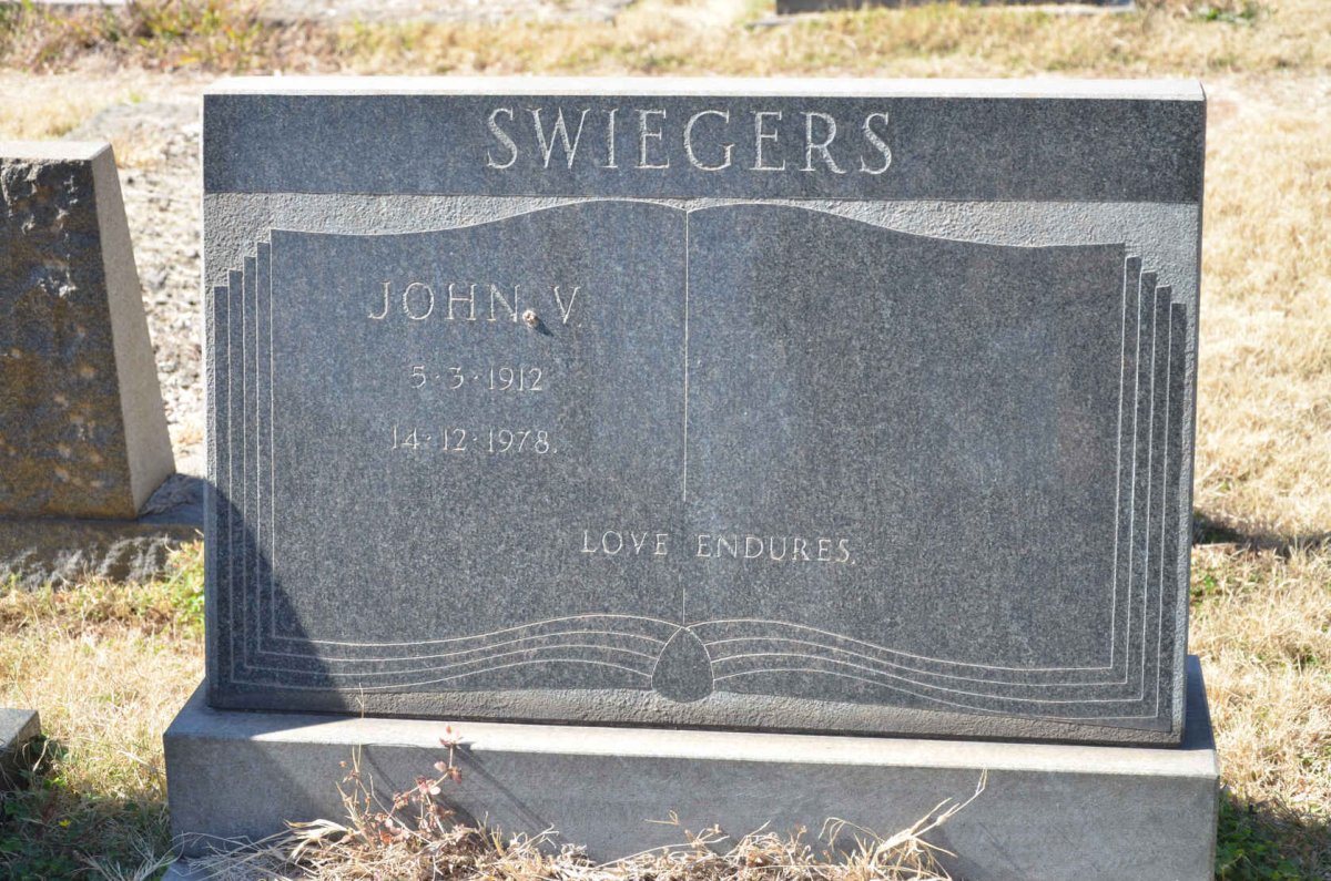 SWIEGERS John V. 1912-1978