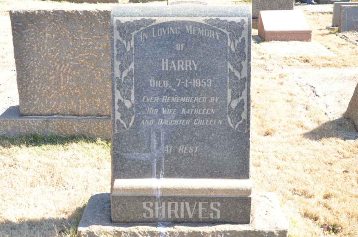 SHRIVES Harry -1953