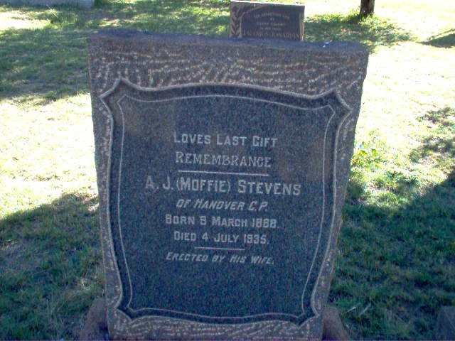 STEVENS A.J. 1888-1935
