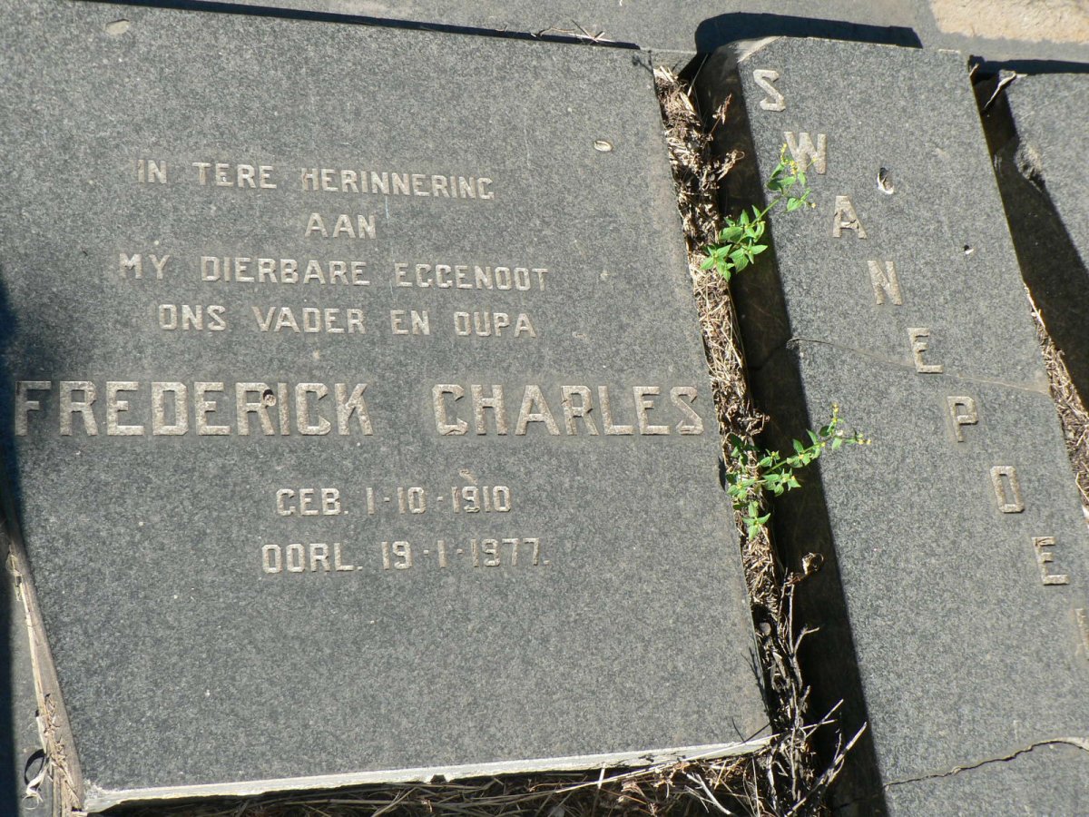 SWANEPOEL Frederick Charles 1910-1977