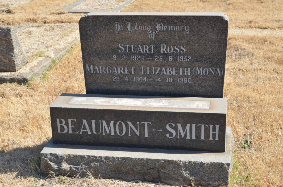SMITH Margaret Elizabeth, BEAUMONT 1904-1980 :: BEAUMONT-SMITH Stuart Ross 1929-1952