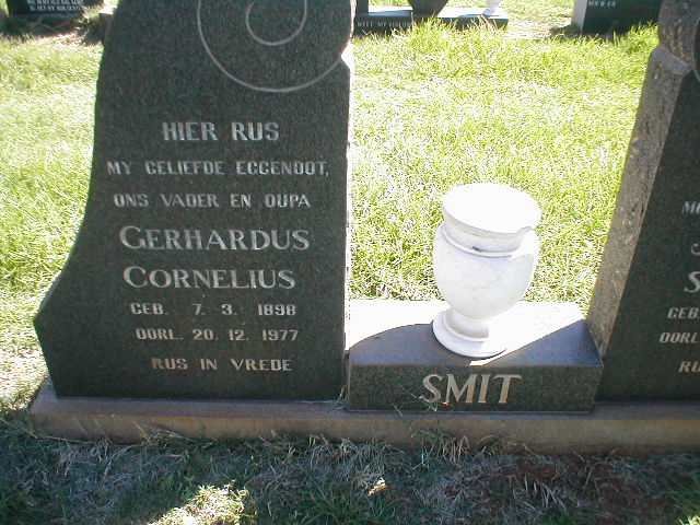 SMIT Gerhardus Cornelius 1898-1977