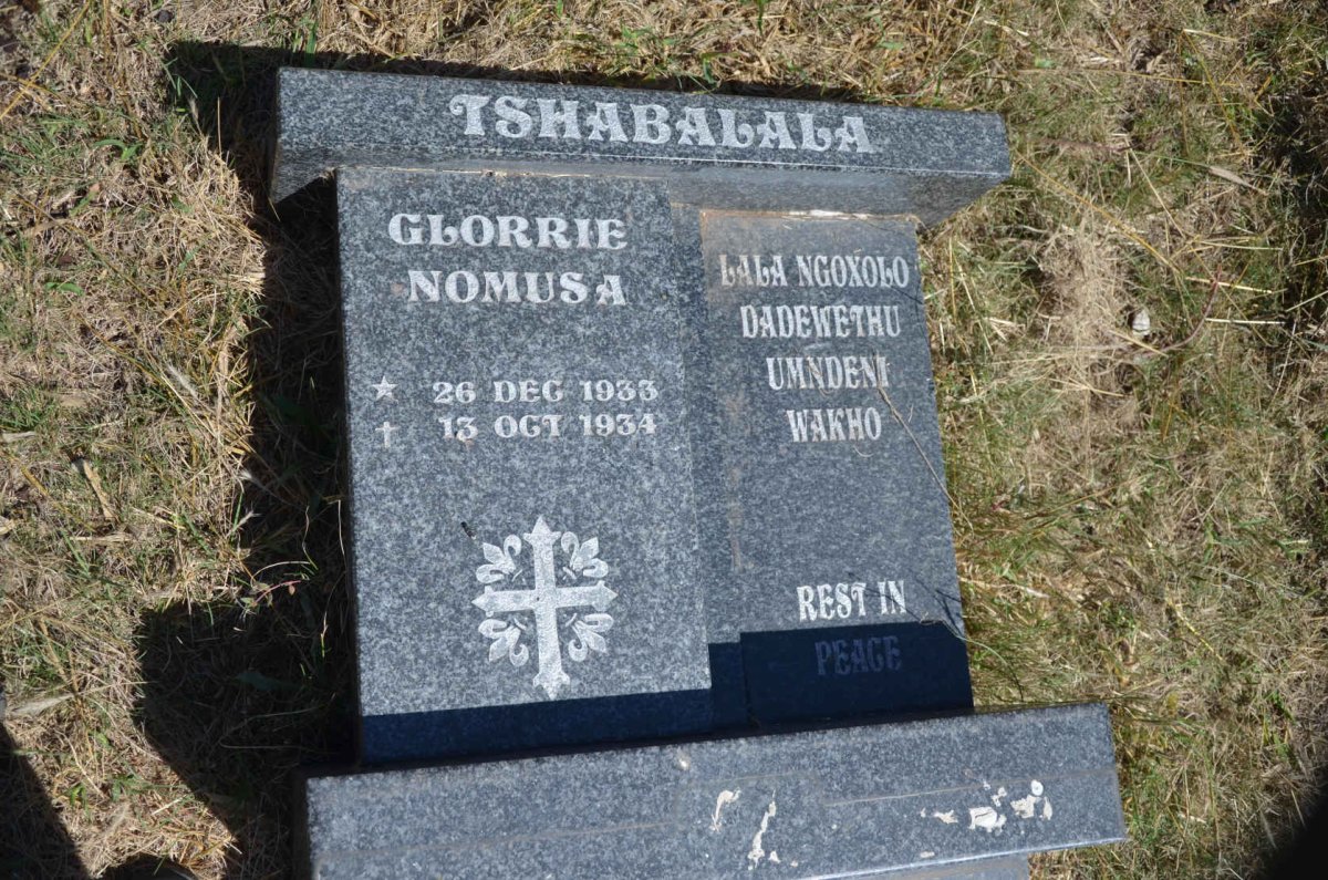 TSHABALALA Glorrie Nomusa 1933-1934