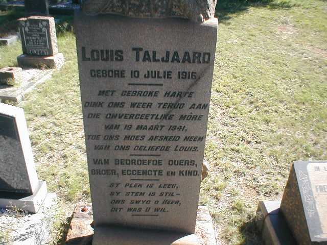 TALJAARD Louis 1916-1941