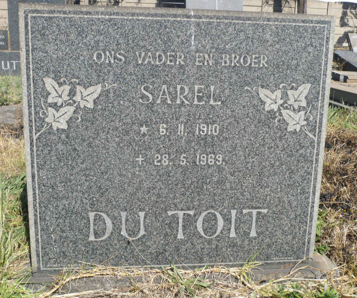 TOIT Sarel, du 1910-1969
