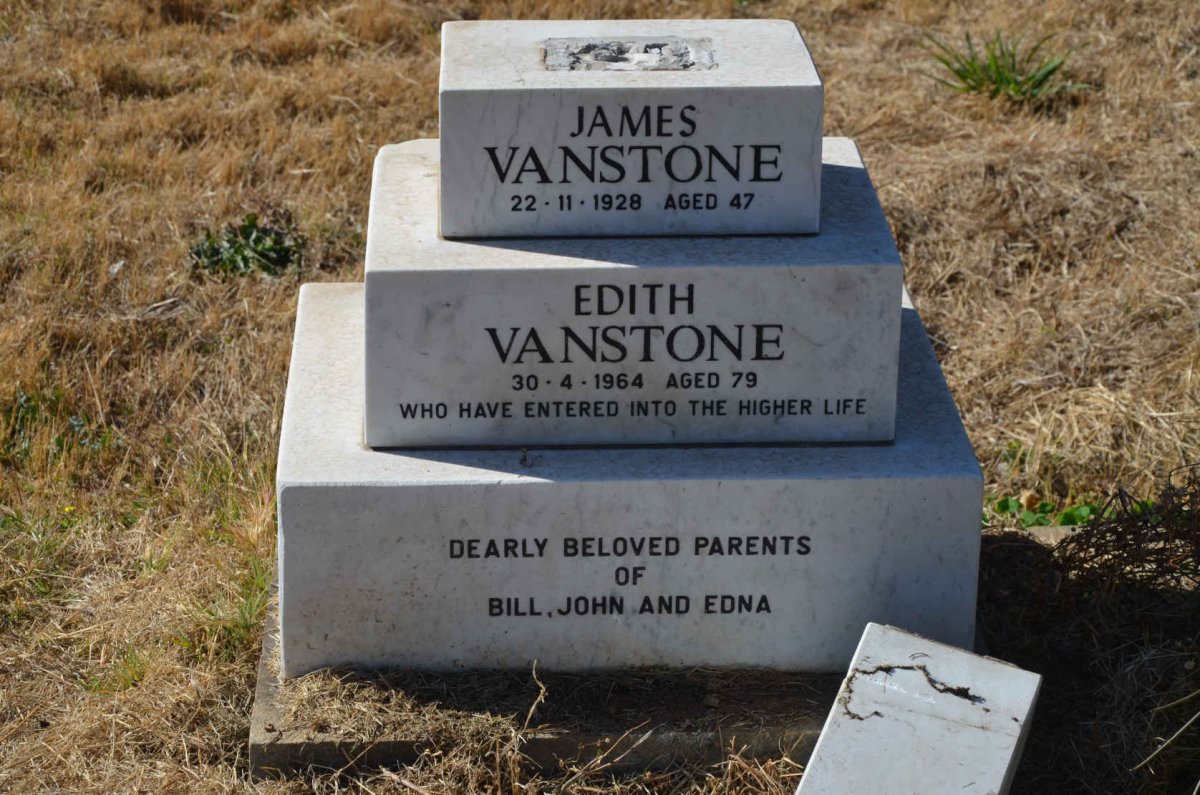 VANSTONE James -1928 &amp; Edith -1964