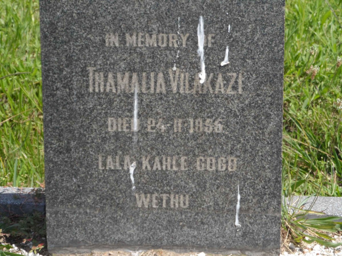 VILAKAZI Thamalia -1956