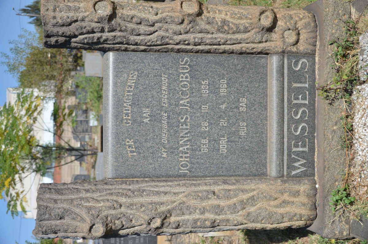 WESSELS Johannes Jacobus 1935-1960