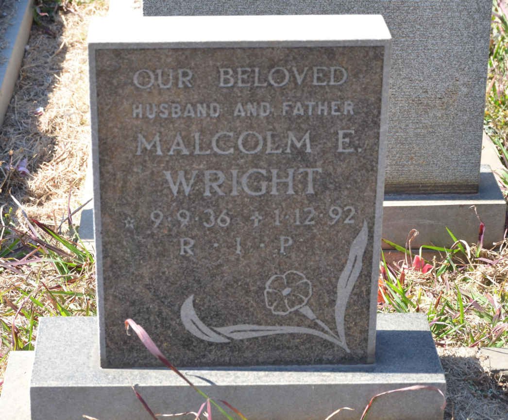 WRIGHT Malcolm E. 1936-1992