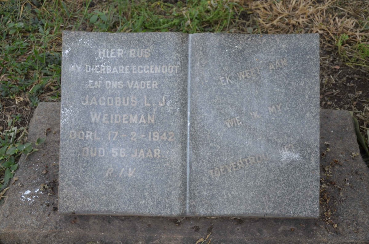WEIDEMAN Jacobus L.J. -1942