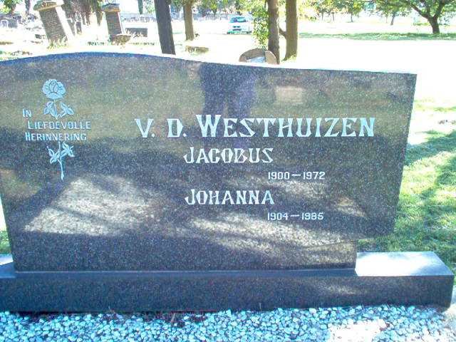 WESTHUIZEN Jacobus, v.d. 1900-1972 &amp; Johanna 1904-1985