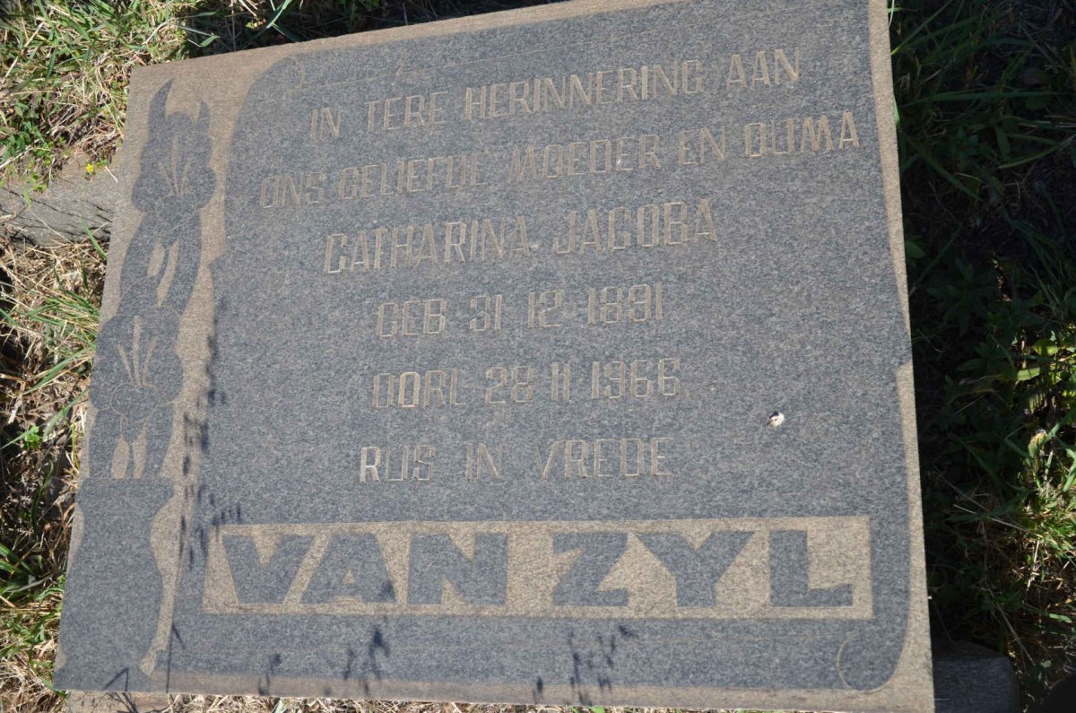 ZYL Catharina Jacoba, van 1891-1966